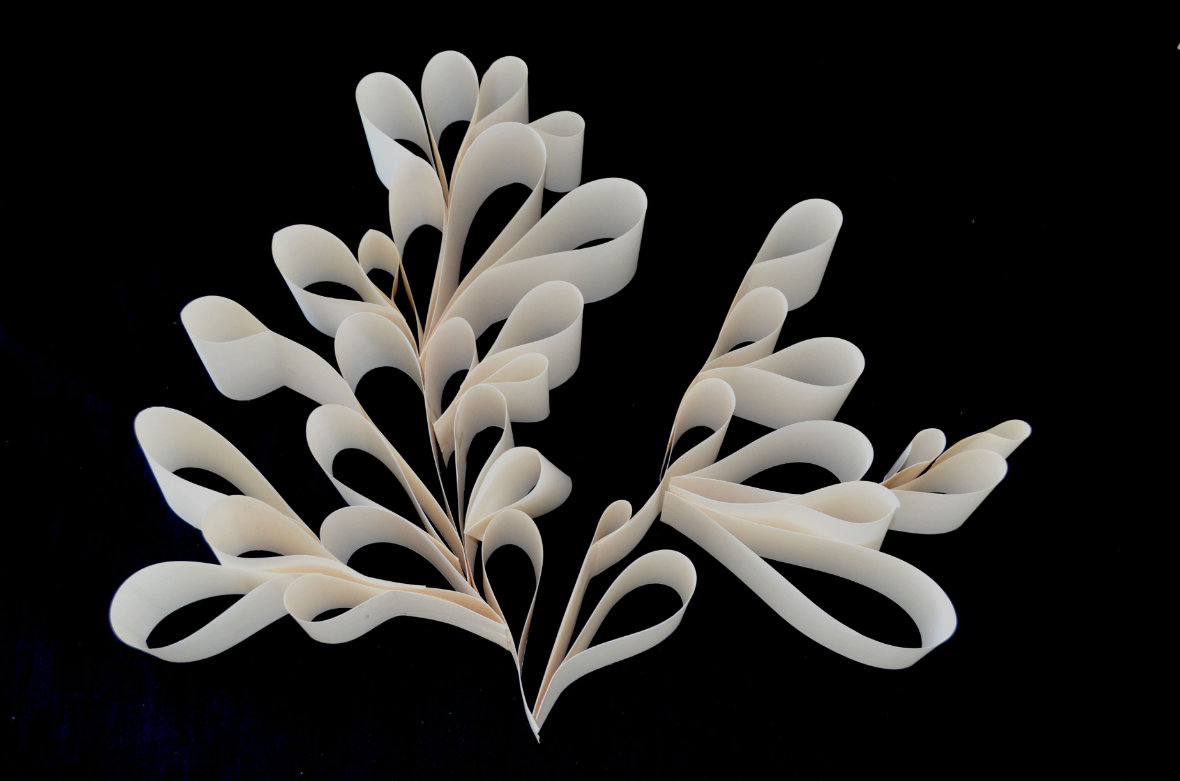 Freie formale Übung mit Papier von Maria Chiara Sgarbi