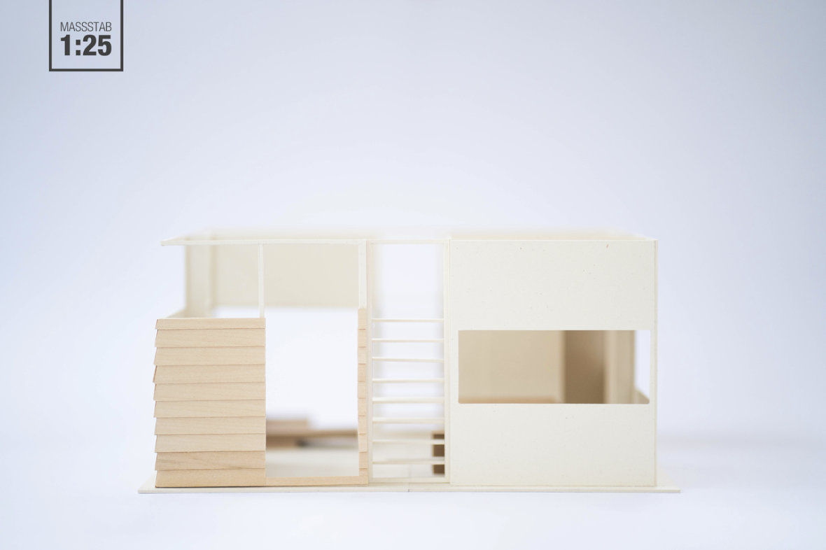 Abschlussmodell mit Außenfassade von Simon Schüler